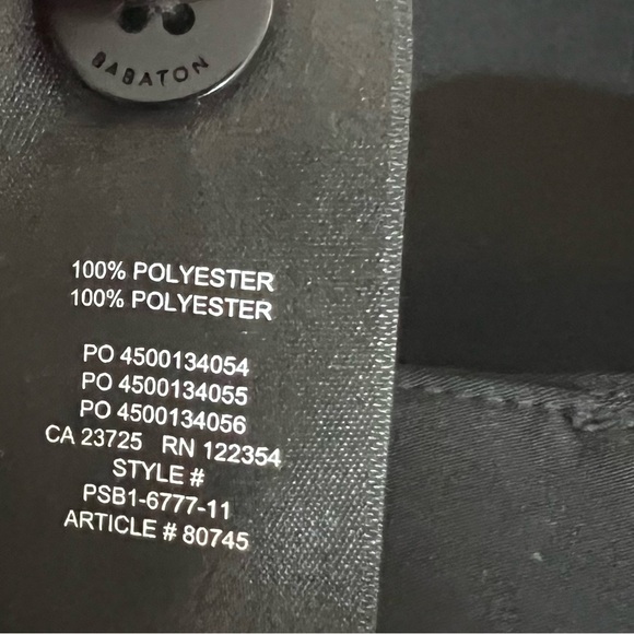 Babaton women’s Black Wide Leg Dress Pants size 6 belted high rise pockets zip - Picture 12 of 12